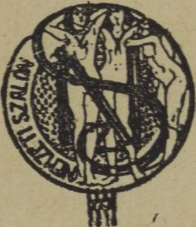 An illustration from A Sociataire-ek első kiállitásának : katalogusa / [Baditz Ottó, Déry Béla (Csalai), Horvai János ... et al.], 1921, leaf 1