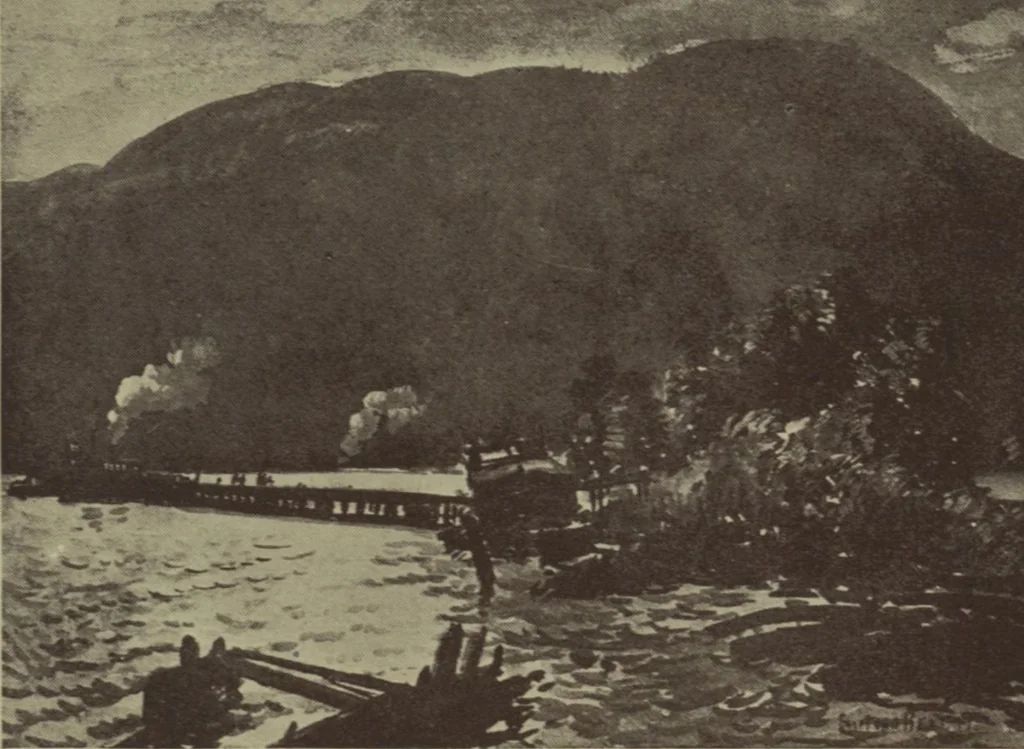 An illustration from Catalogue of the fifty-third annual exhibition of the American Water Color Society, 1920, leaf 15