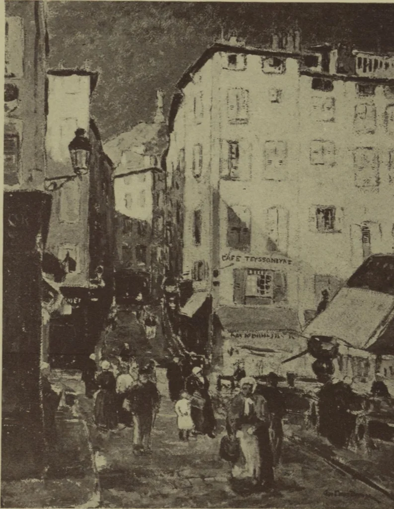 An illustration from Catalogue of the fifty-third annual exhibition of the American Water Color Society, 1920, leaf 19