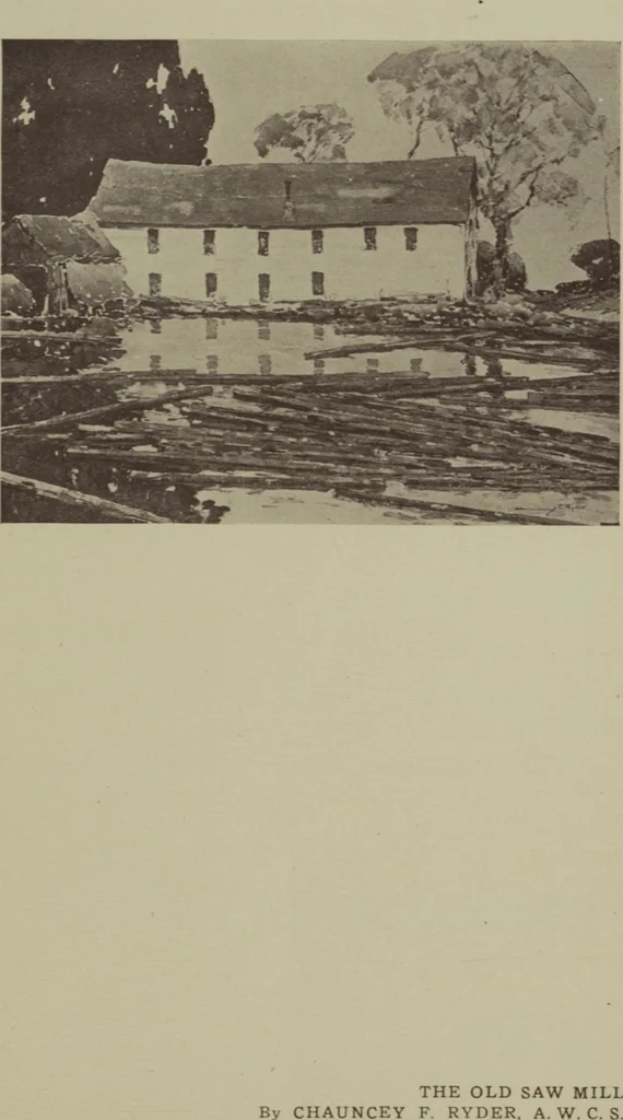 An illustration from Catalogue of the fifty-third annual exhibition of the American Water Color Society, 1920, leaf 23