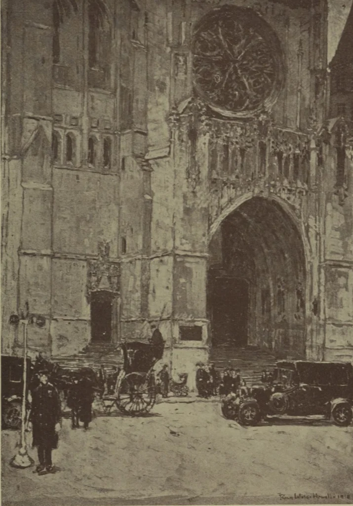 An illustration from Catalogue of the fifty-third annual exhibition of the American Water Color Society, 1920, leaf 37