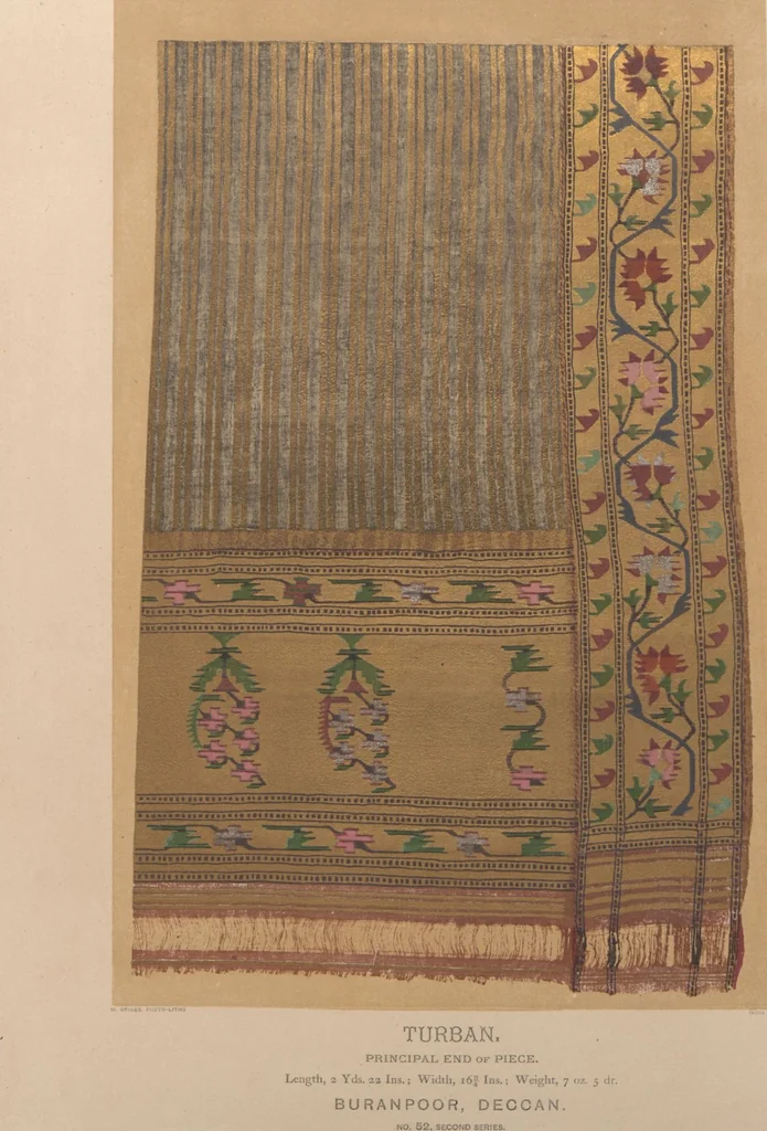 An illustration from Collection of specimens and illustrations of the textile manufactures of India. Second series, 0001-0064 / prepared under the direction of J. Forbes Watson, 1873, leaf 28
