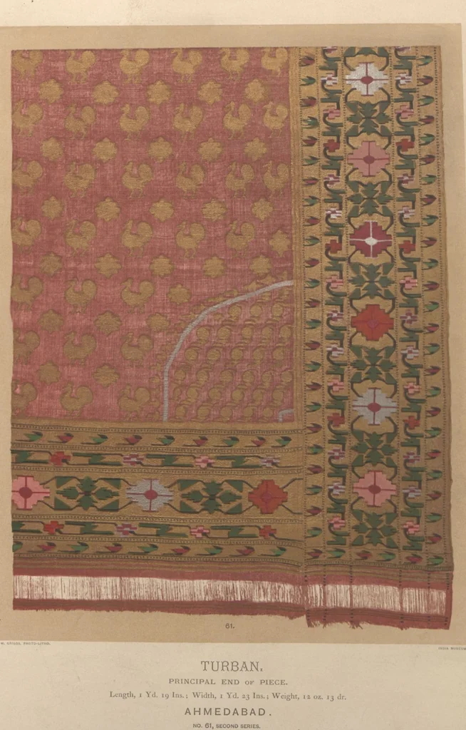 An illustration from Collection of specimens and illustrations of the textile manufactures of India. Second series, 0001-0064 / prepared under the direction of J. Forbes Watson, 1873, leaf 38