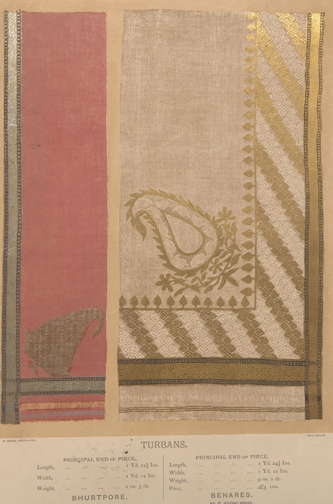An illustration from Collection of specimens and illustrations of the textile manufactures of India. Second series, 0001-0064 / prepared under the direction of J. Forbes Watson, 1873, leaf 8