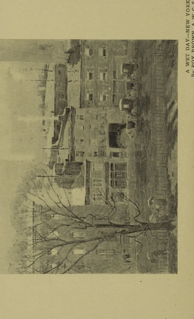 An illustration from Catalogue of the fifty-fourth annual exhibition of the American Water Color Society, 1921, leaf 16