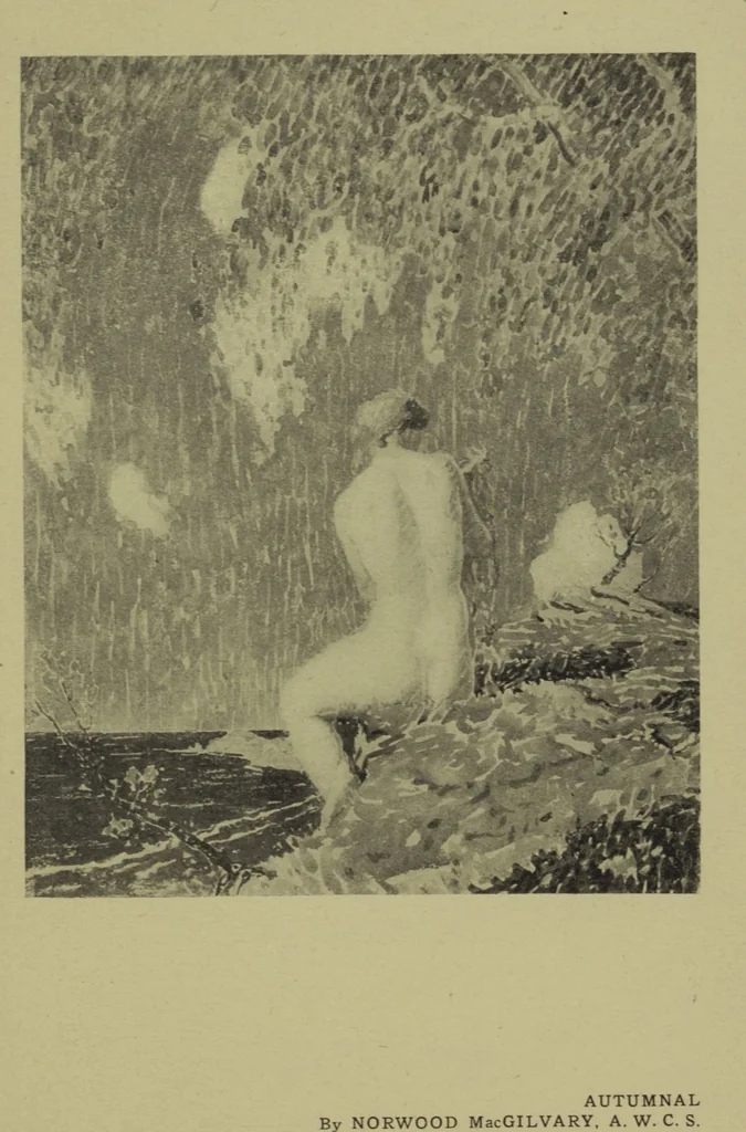 An illustration from Catalogue of the fifty-fourth annual exhibition of the American Water Color Society, 1921, leaf 33