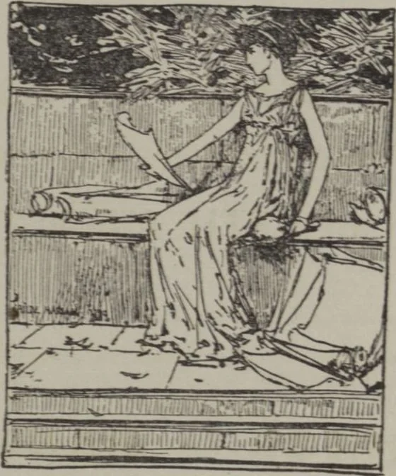 An illustration from Second annual exhibition of the New York Water Color Club, 1891, leaf 1