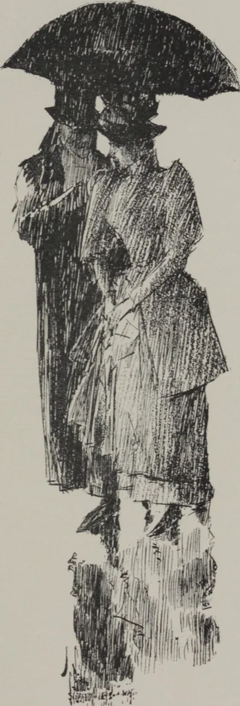 An illustration from Third annual exhibition of the New York Water Color Club, 1892, leaf 13