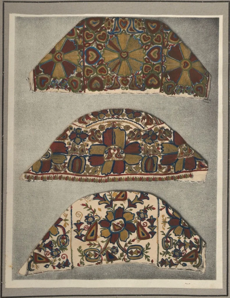 An illustration from Czecho-slovak peasant art ... : peasant embroideries, lace and wall decorations, 1921, leaf 27