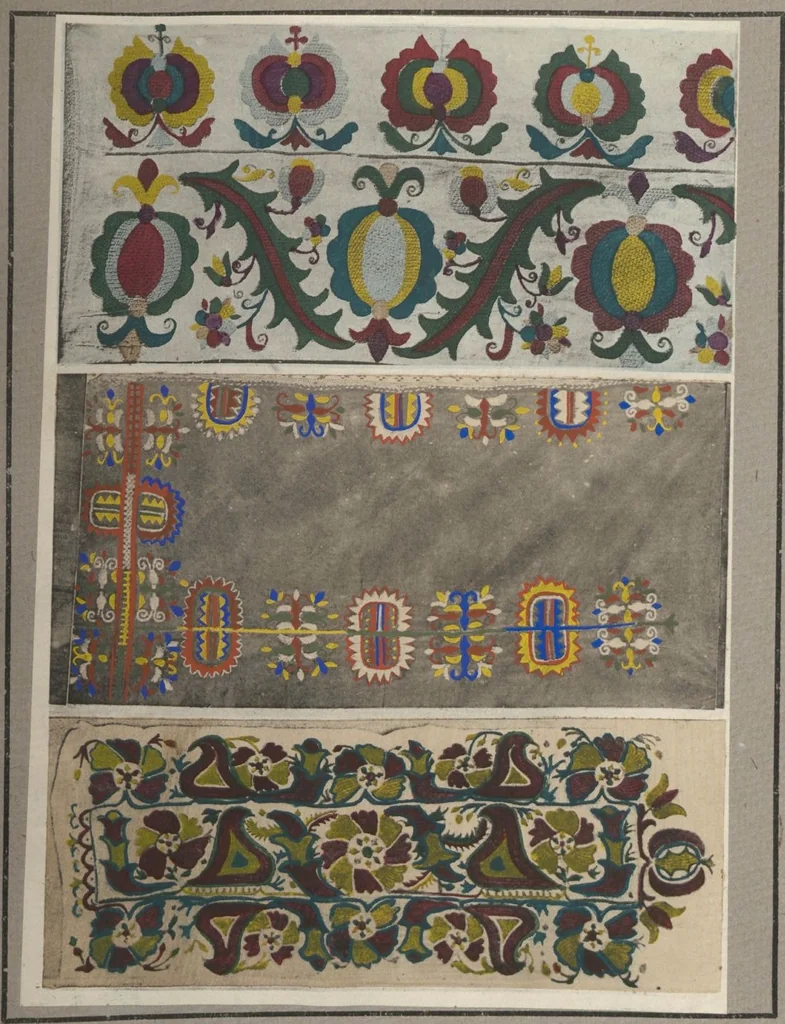 An illustration from Czecho-slovak peasant art ... : peasant embroideries, lace and wall decorations, 1921, leaf 28