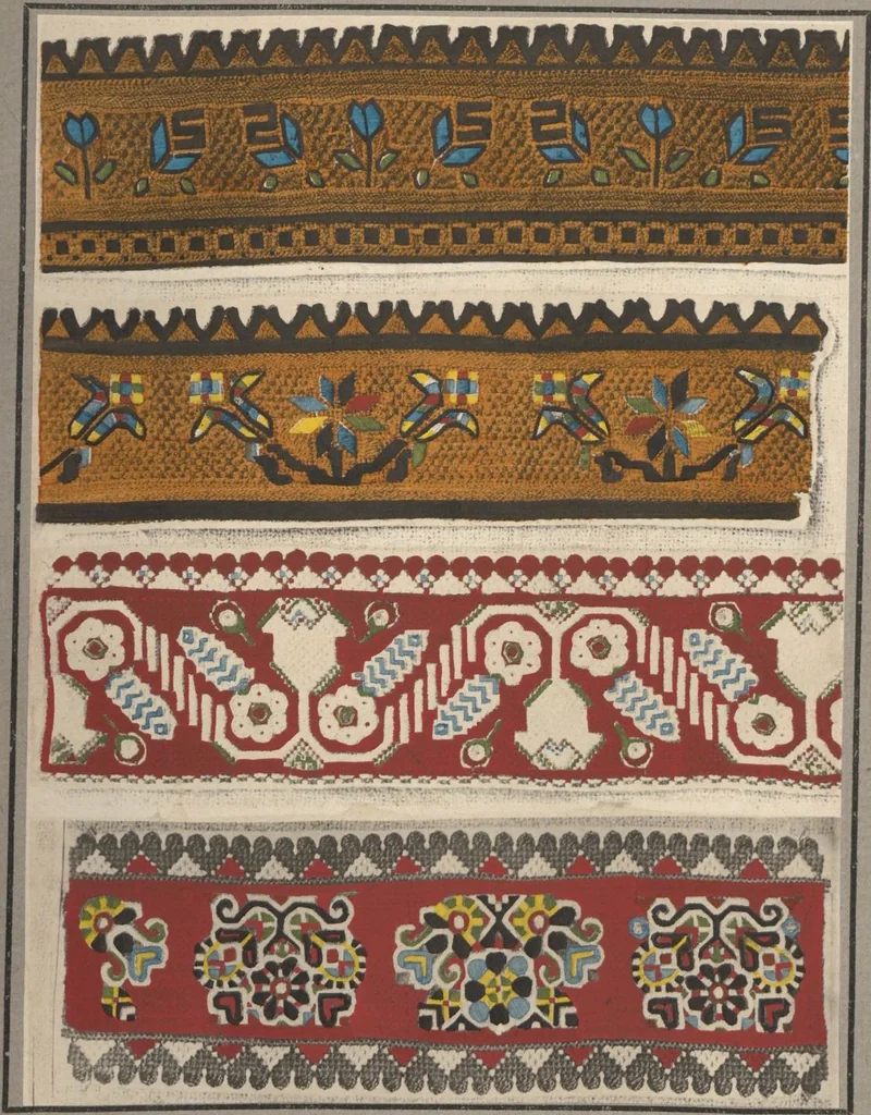 An illustration from Czecho-slovak peasant art ... : peasant embroideries, lace and wall decorations, 1921, leaf 31