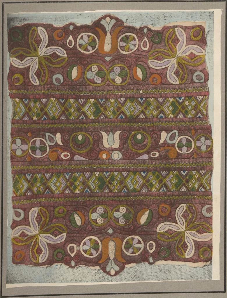 An illustration from Czecho-slovak peasant art ... : peasant embroideries, lace and wall decorations, 1921, leaf 39