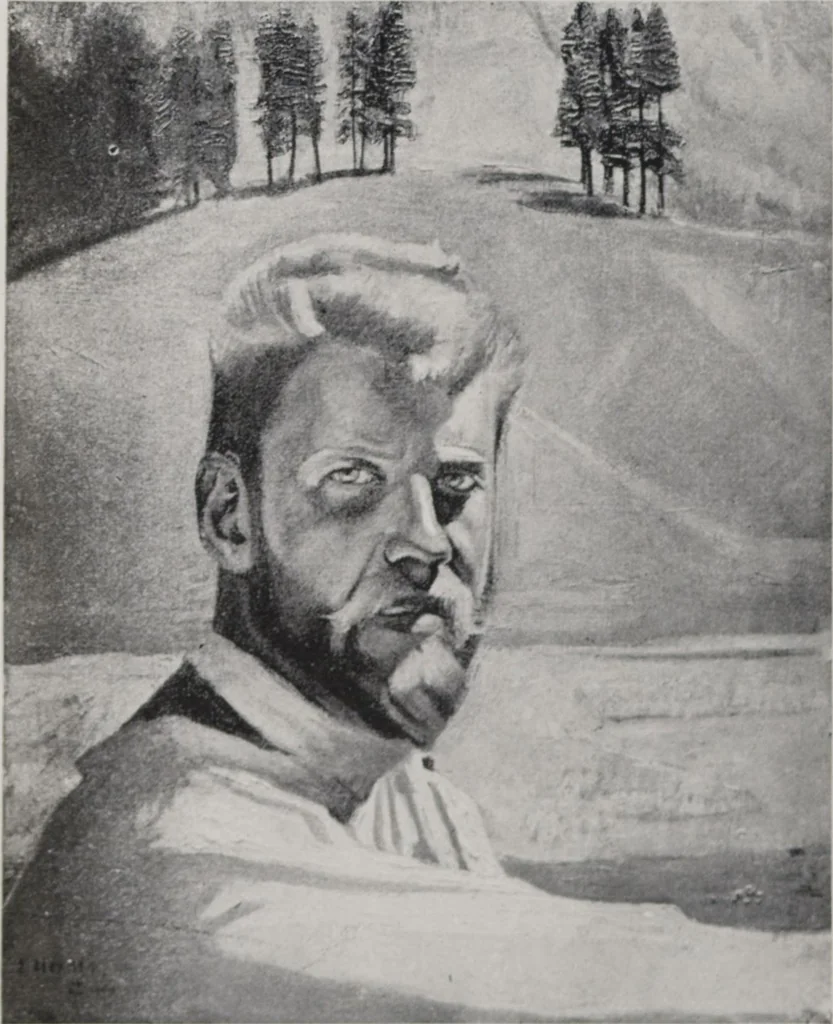 An illustration from Svájci müvészek (Société des peintres sculpteurs et architectes suisses) kiállitása, 1910 Majus-Szeptember, 1910, leaf 34