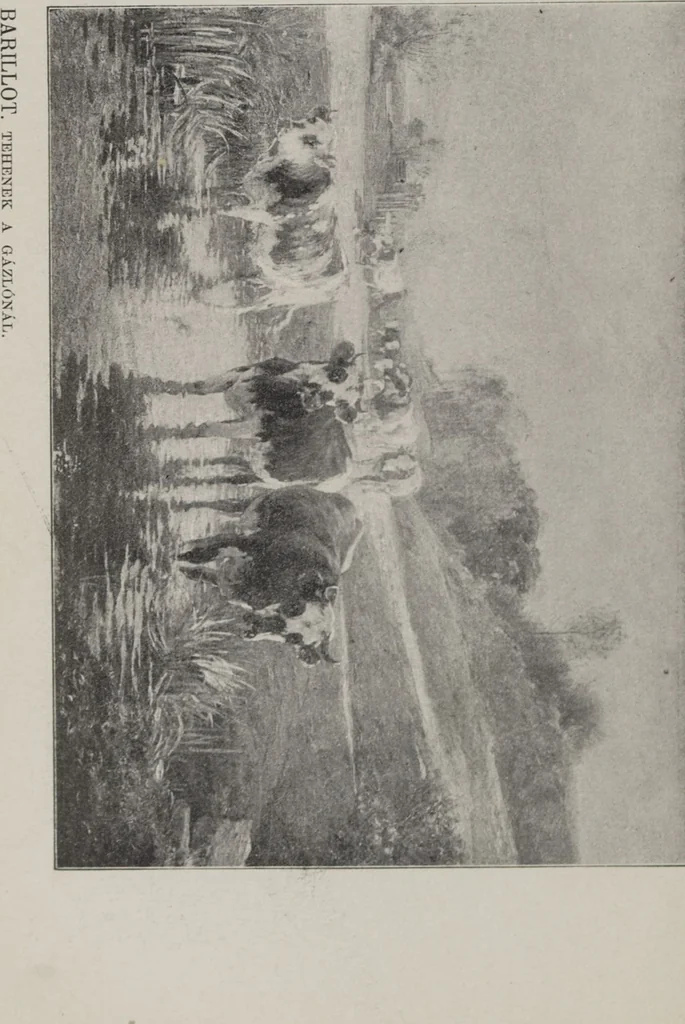 An illustration from Kalauz és képes targymutató : nemzetközi kiállitására, Hock János elöszavával, a müvészek életrajzát irta Szikszay Ferencz, 1901, leaf 134