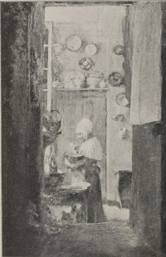 An illustration from Kalauz és képes targymutató : nemzetközi kiállitására, Hock János elöszavával, a müvészek életrajzát irta Szikszay Ferencz, 1901, leaf 138