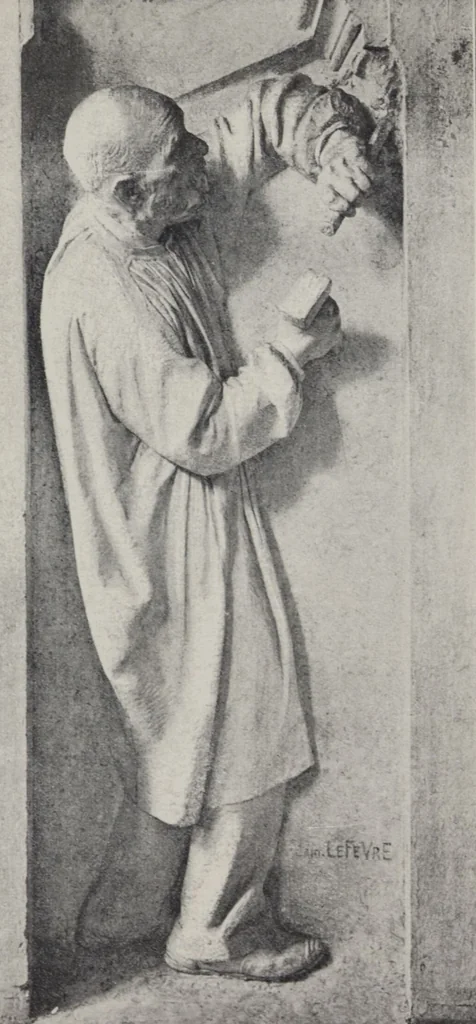 An illustration from Kalauz és képes targymutató : nemzetközi kiállitására, Hock János elöszavával, a müvészek életrajzát irta Szikszay Ferencz, 1901, leaf 147