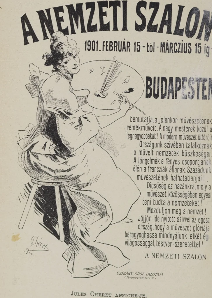 An illustration from Kalauz és képes targymutató : nemzetközi kiállitására, Hock János elöszavával, a müvészek életrajzát irta Szikszay Ferencz, 1901, leaf 148