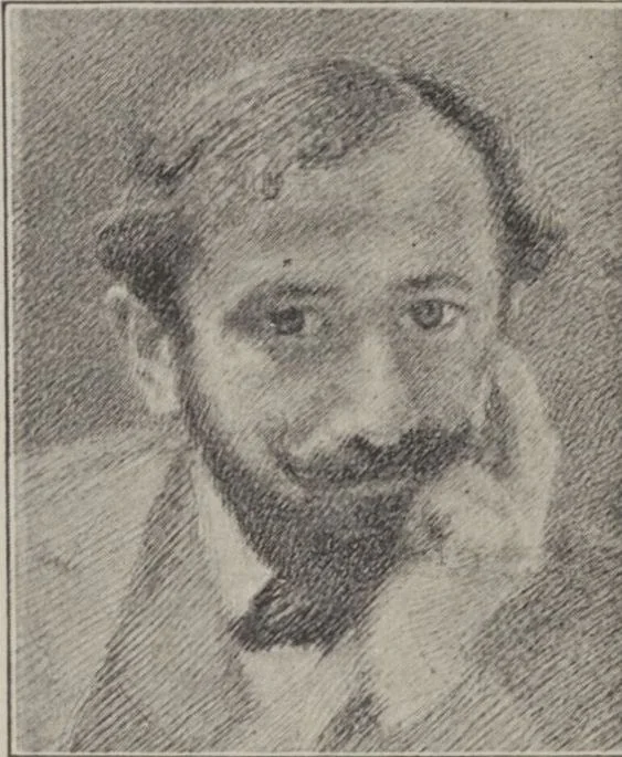 An illustration from Kalauz és képes targymutató : nemzetközi kiállitására, Hock János elöszavával, a müvészek életrajzát irta Szikszay Ferencz, 1901, leaf 36