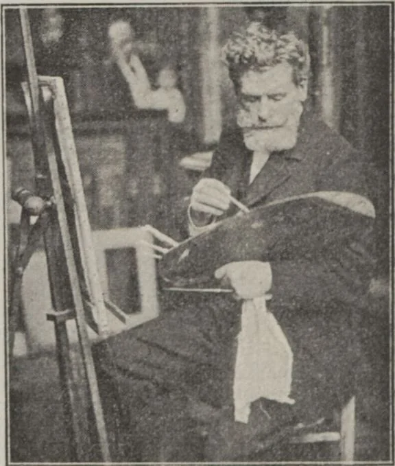 An illustration from Kalauz és képes targymutató : nemzetközi kiállitására, Hock János elöszavával, a müvészek életrajzát irta Szikszay Ferencz, 1901, leaf 80