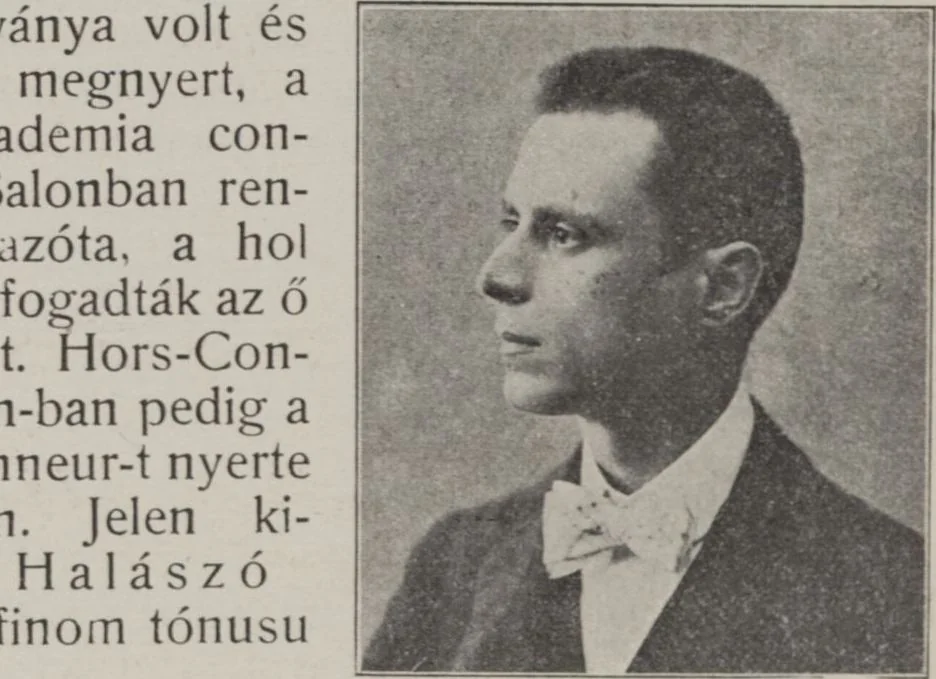 An illustration from Kalauz és képes targymutató : nemzetközi kiállitására, Hock János elöszavával, a müvészek életrajzát irta Szikszay Ferencz, 1901, leaf 84