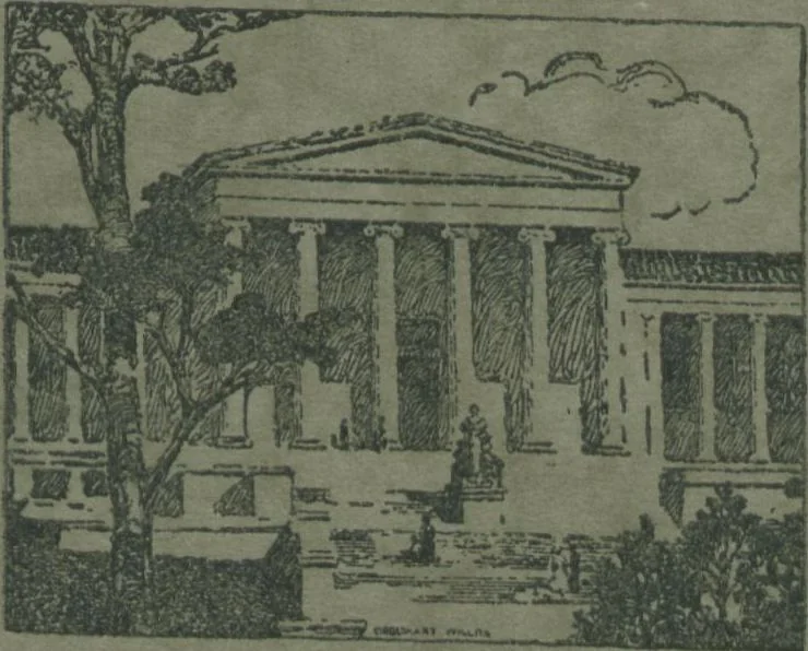An illustration from Catalogue of an exhibition of miniatures by The American Society of Miniature Painters : Dec. 6, 1919- Jan. 5 [1920], 1919, leaf 12