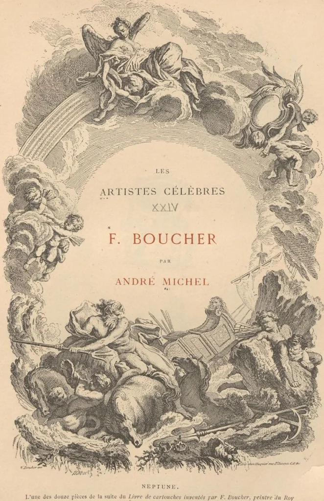 An illustration from F. Boucher / par André Michel, 1889, leaf 1