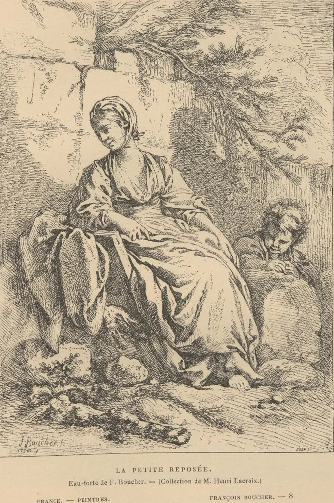 An illustration from F. Boucher / par André Michel, 1889, leaf 112
