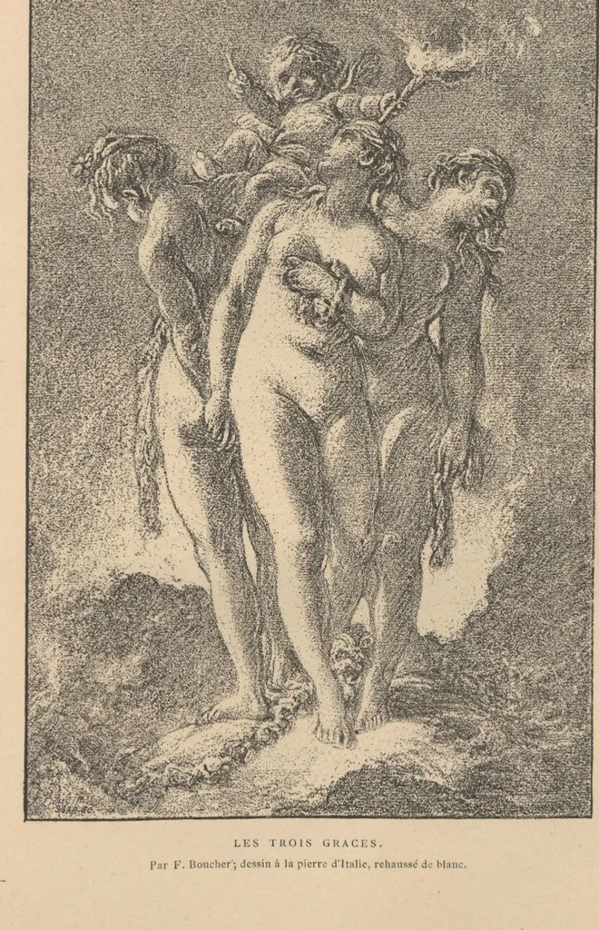 An illustration from F. Boucher / par André Michel, 1889, leaf 114