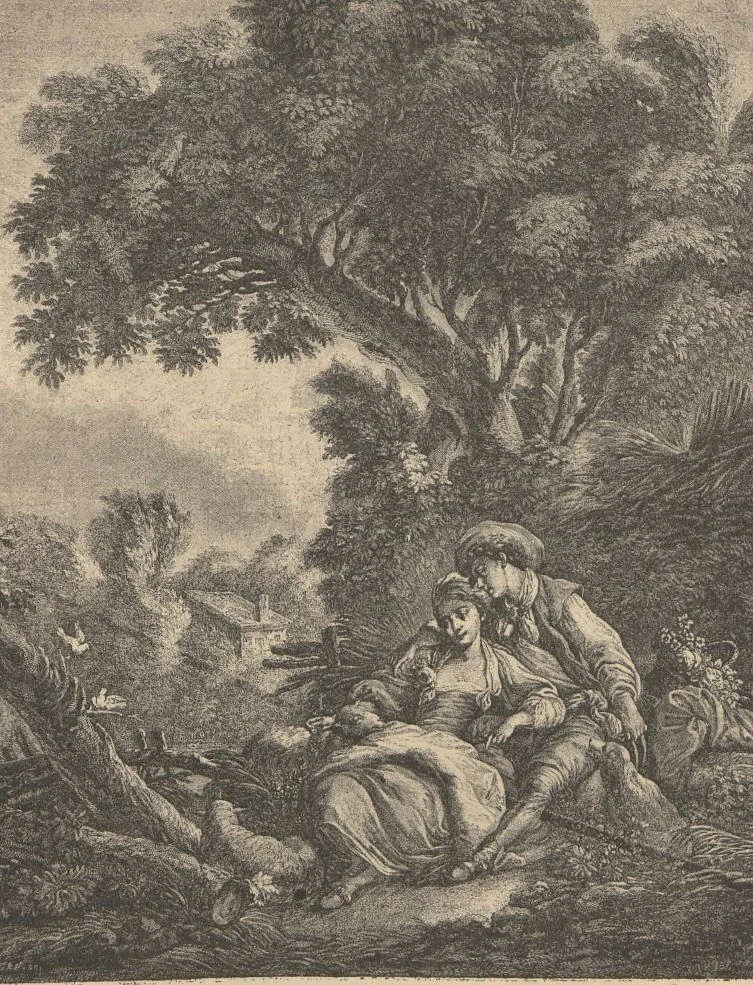 An illustration from F. Boucher / par André Michel, 1889, leaf 120