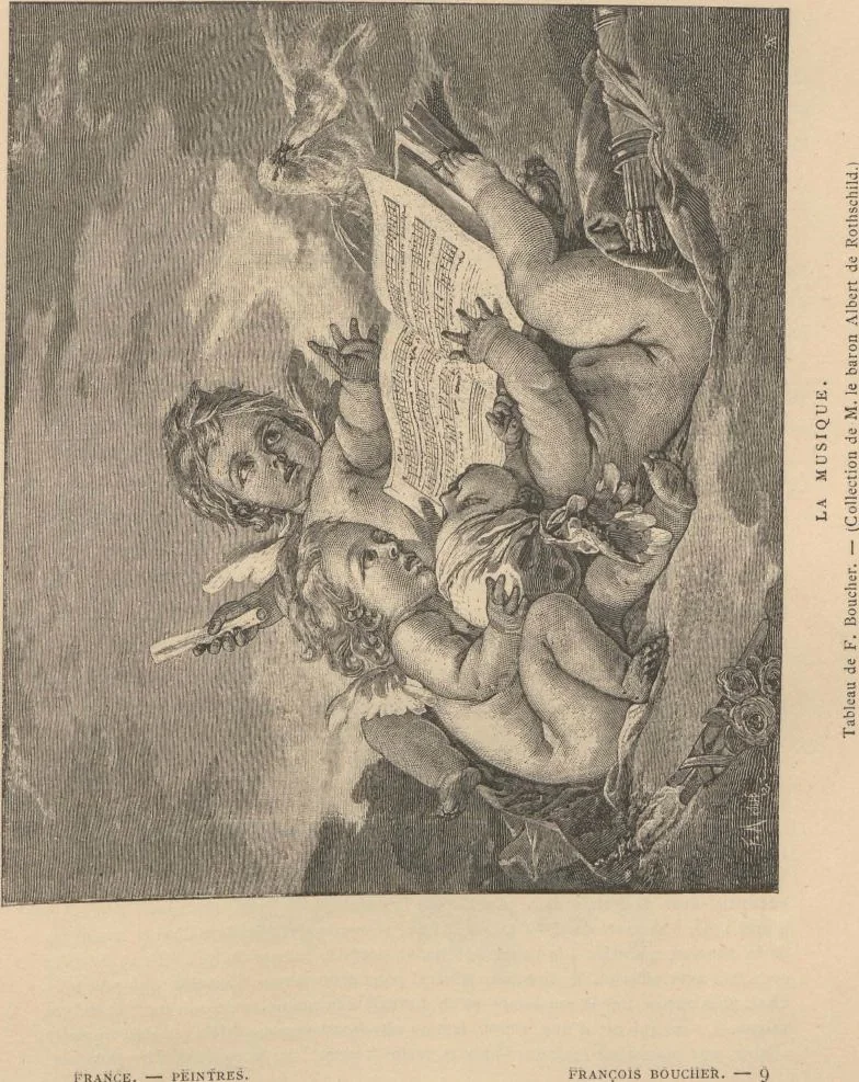 An illustration from F. Boucher / par André Michel, 1889, leaf 128