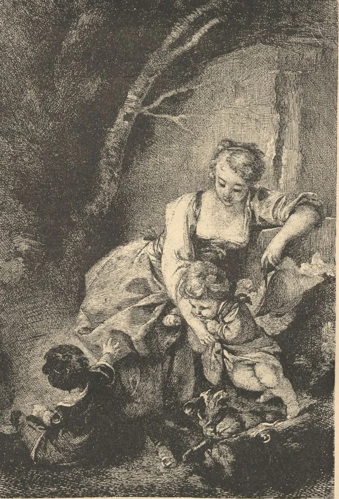 An illustration from F. Boucher / par André Michel, 1889, leaf 36