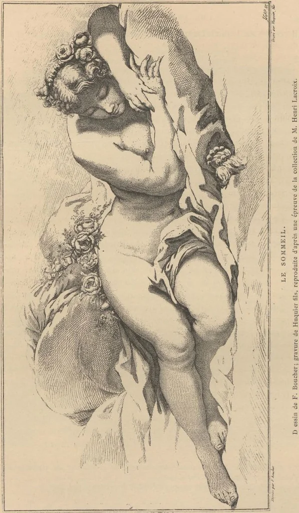 An illustration from F. Boucher / par André Michel, 1889, leaf 66