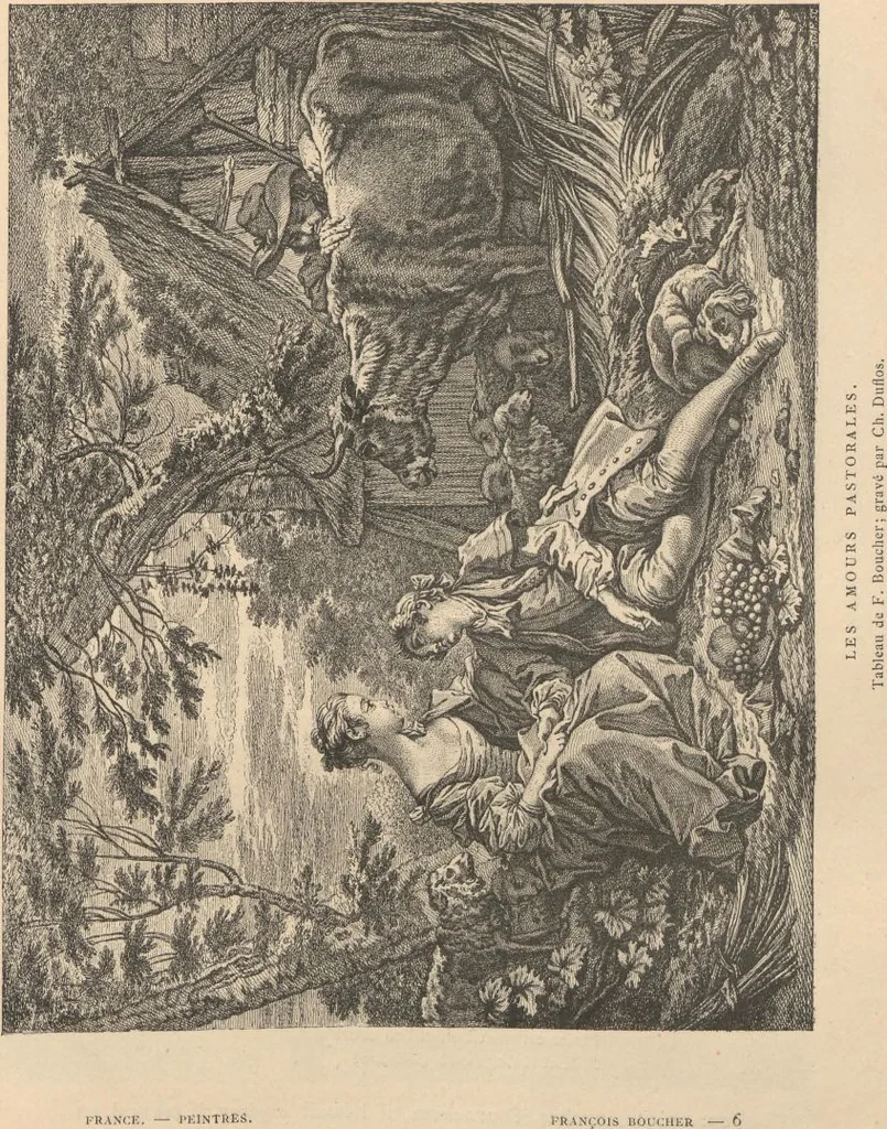 An illustration from F. Boucher / par André Michel, 1889, leaf 80