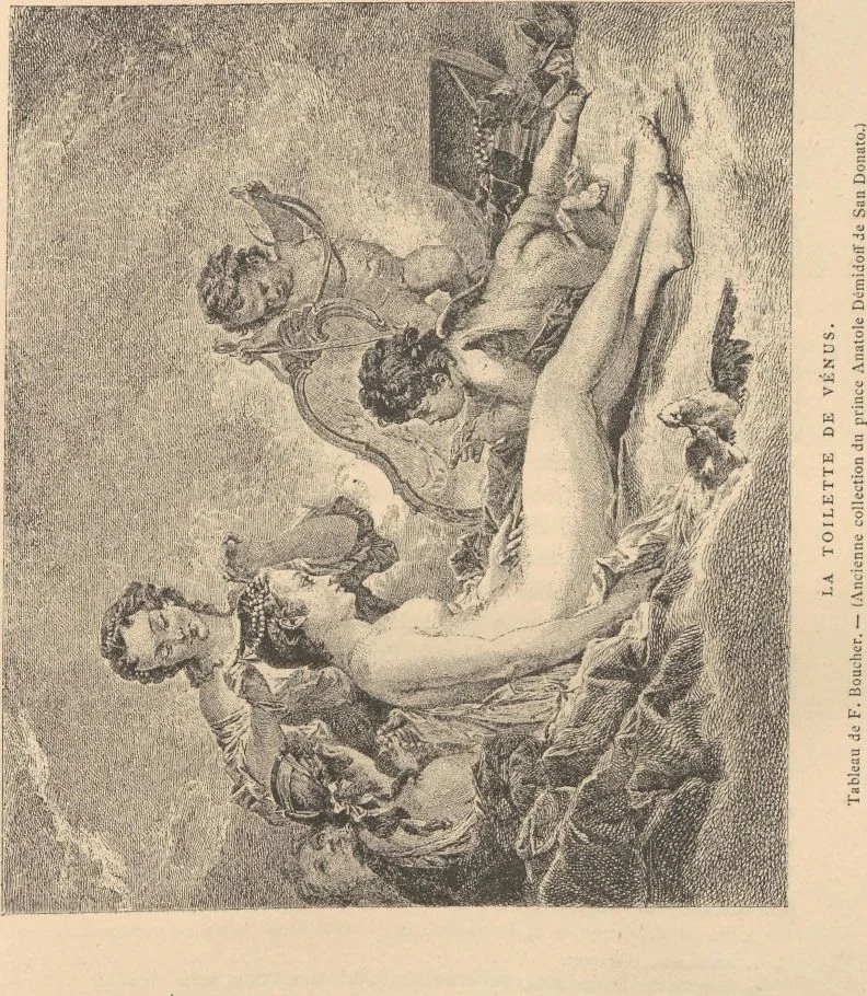 An illustration from F. Boucher / par André Michel, 1889, leaf 90