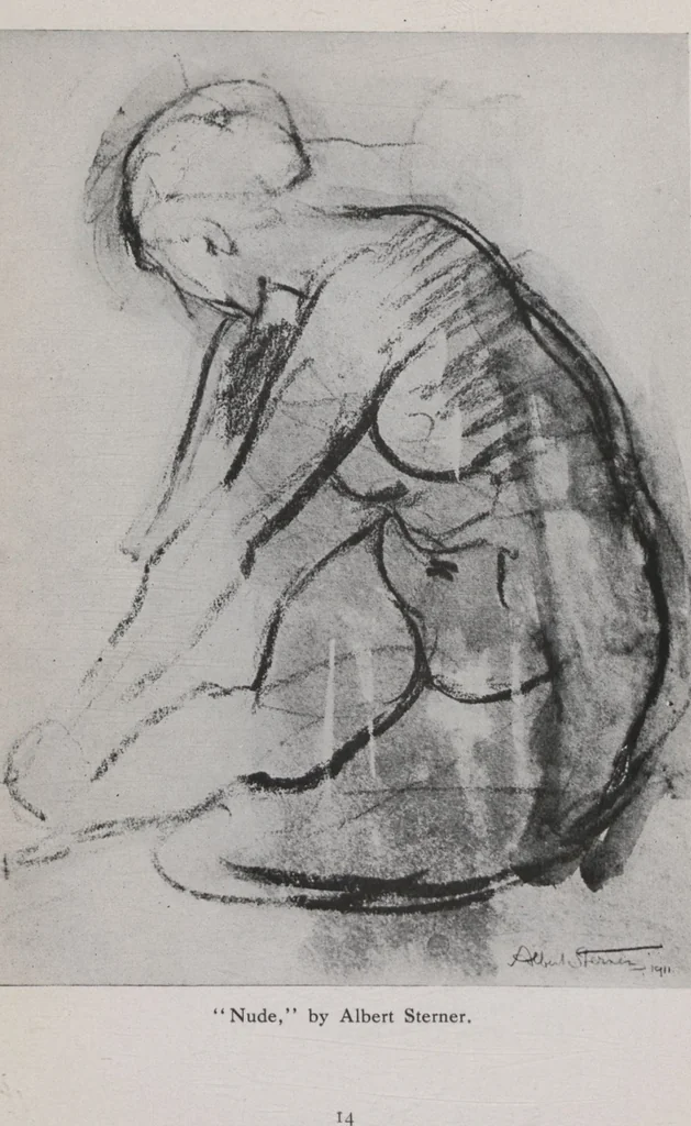 An illustration from The first annual exhibition of the Society of American Painters, Sculptors and Gravers : catalogue, 1919, leaf 16