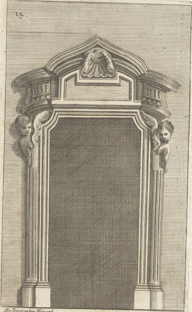 An illustration from Studio d'architettura civile / invenzione disegno, ed intaglio di Filippo Vasconi, cittadino Rom° ... [i.e., Romano], 1725, leaf 14