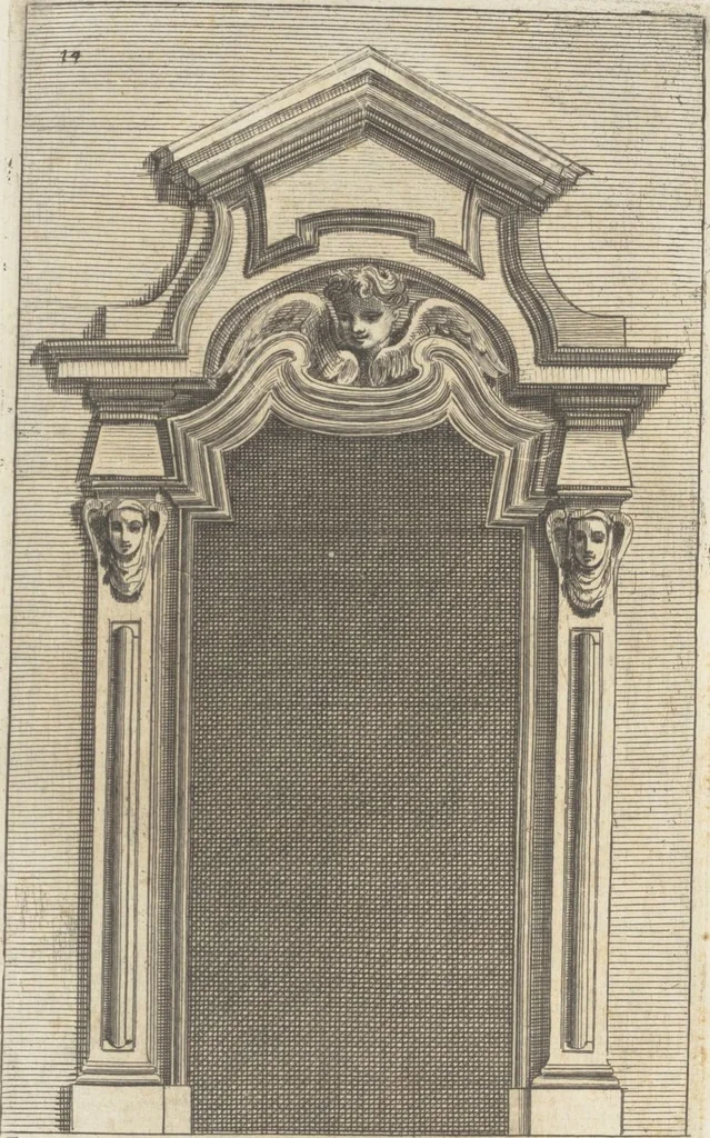 An illustration from Studio d'architettura civile / invenzione disegno, ed intaglio di Filippo Vasconi, cittadino Rom° ... [i.e., Romano], 1725, leaf 16