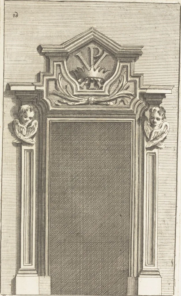 An illustration from Studio d'architettura civile / invenzione disegno, ed intaglio di Filippo Vasconi, cittadino Rom° ... [i.e., Romano], 1725, leaf 18