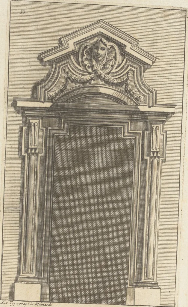 An illustration from Studio d'architettura civile / invenzione disegno, ed intaglio di Filippo Vasconi, cittadino Rom° ... [i.e., Romano], 1725, leaf 19
