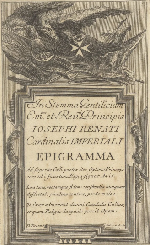 An illustration from Studio d'architettura civile / invenzione disegno, ed intaglio di Filippo Vasconi, cittadino Rom° ... [i.e., Romano], 1725, leaf 2