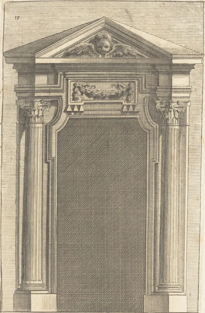 An illustration from Studio d'architettura civile / invenzione disegno, ed intaglio di Filippo Vasconi, cittadino Rom° ... [i.e., Romano], 1725, leaf 20