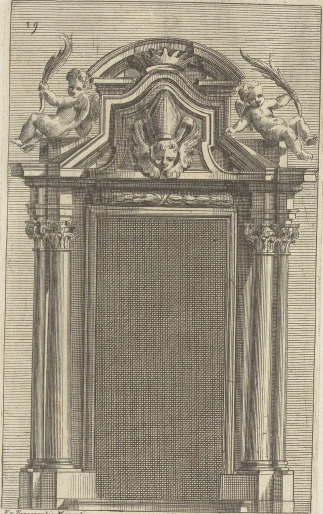 An illustration from Studio d'architettura civile / invenzione disegno, ed intaglio di Filippo Vasconi, cittadino Rom° ... [i.e., Romano], 1725, leaf 21