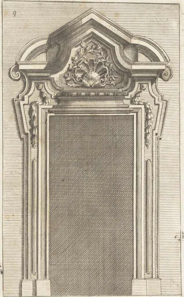 An illustration from Studio d'architettura civile / invenzione disegno, ed intaglio di Filippo Vasconi, cittadino Rom° ... [i.e., Romano], 1725, leaf 5