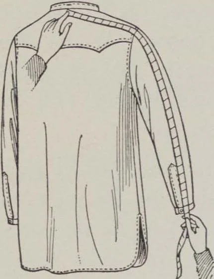An illustration from Patterns for coats and capes, 1917, leaf 30