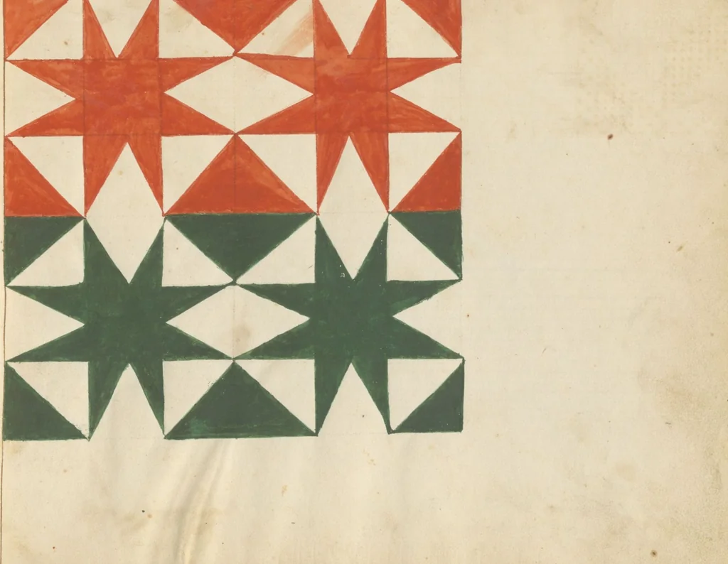 An illustration from Pattern book, 1831, leaf 25