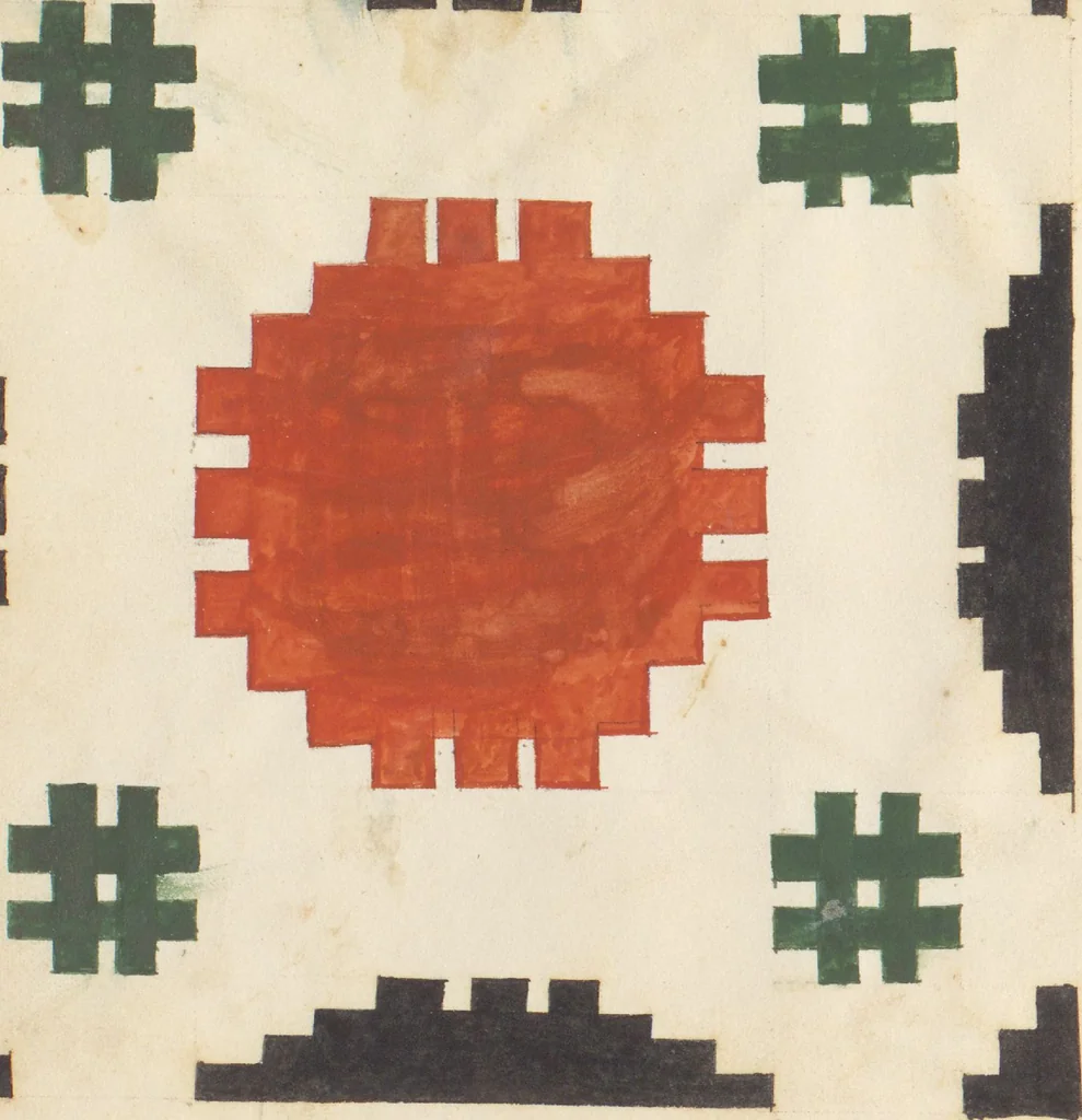 An illustration from Pattern book, 1831, leaf 44
