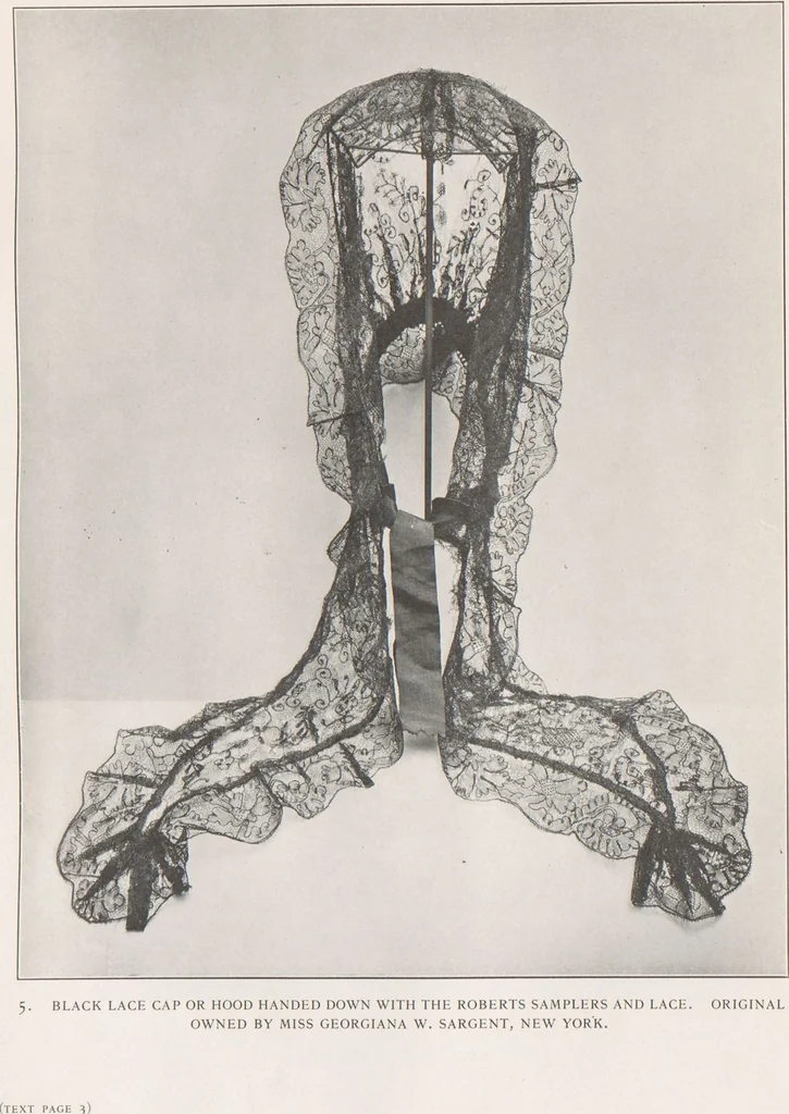 An illustration from Antique laces of American collectors : Volume 2 / text by Frances Morris & Marian Hague, 1920, leaf 26