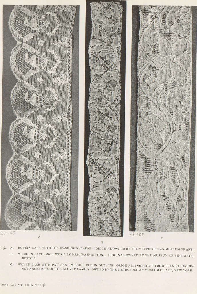 An illustration from Antique laces of American collectors : Volume 2 / text by Frances Morris & Marian Hague, 1920, leaf 44