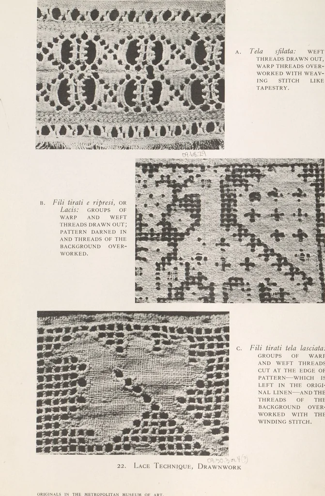 An illustration from Antique laces of American collectors : Volume 2 / text by Frances Morris & Marian Hague, 1920, leaf 54