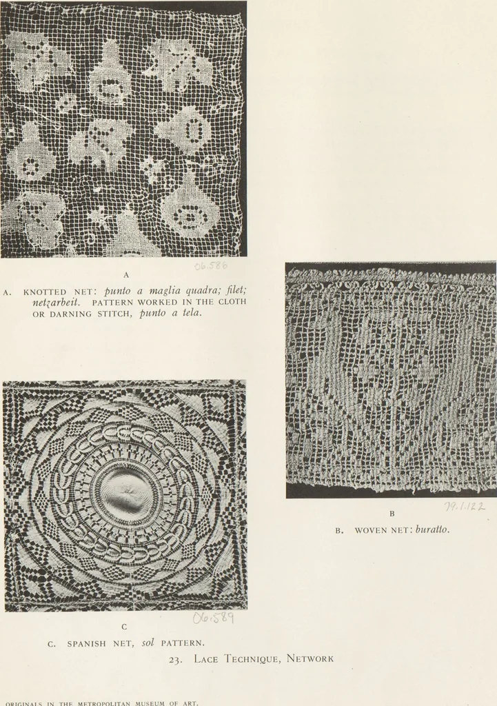 An illustration from Antique laces of American collectors : Volume 2 / text by Frances Morris & Marian Hague, 1920, leaf 67